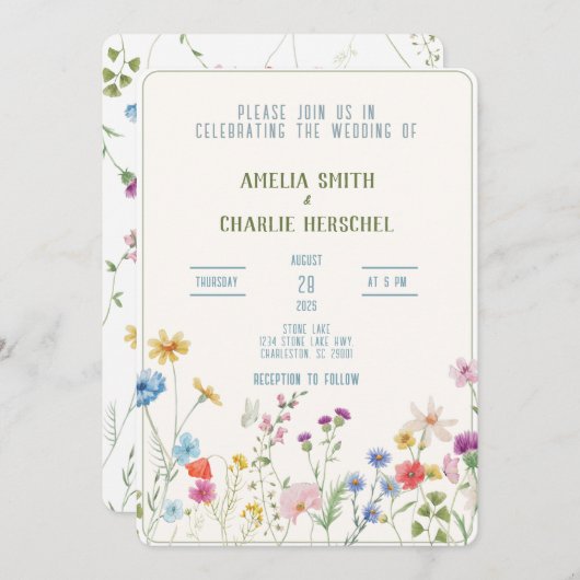 招待状 (正面/裏面)