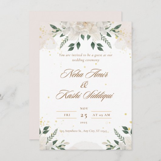 招待状 (正面/裏面)