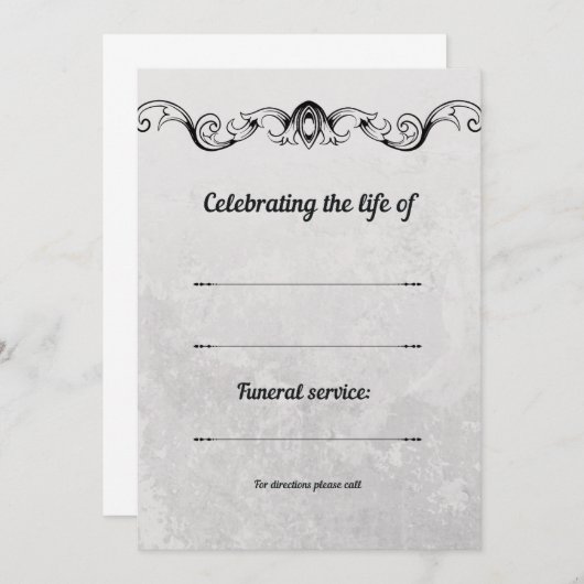 招待状 (正面/裏面)