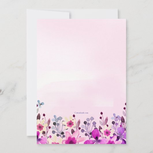 " 招待状 (裏面)