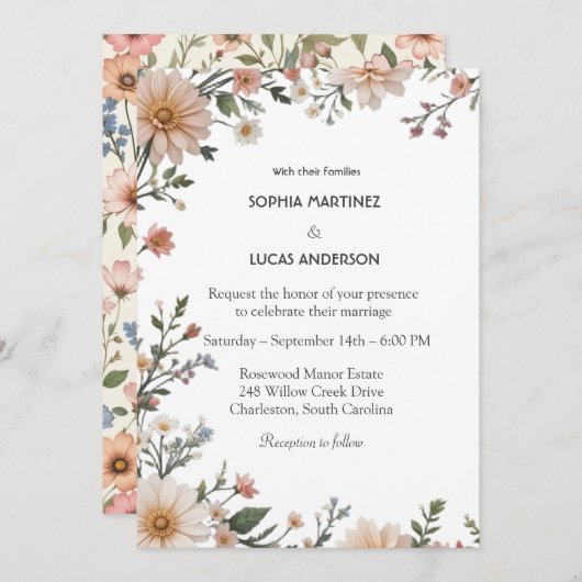 招待状 (正面/裏面)