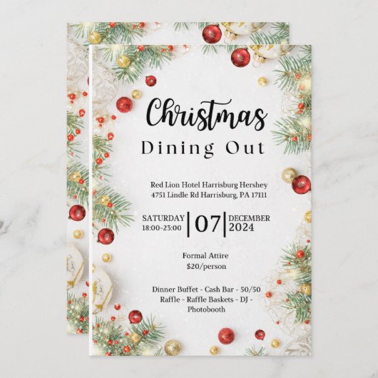 招待状 (正面/裏面)