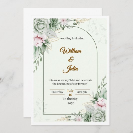 招待状 (正面/裏面)