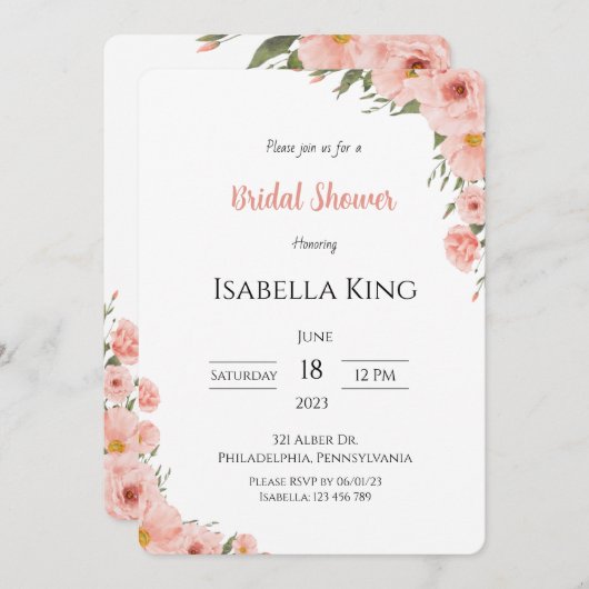 招待状 (正面/裏面)