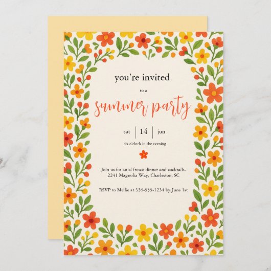 招待状 (正面/裏面)