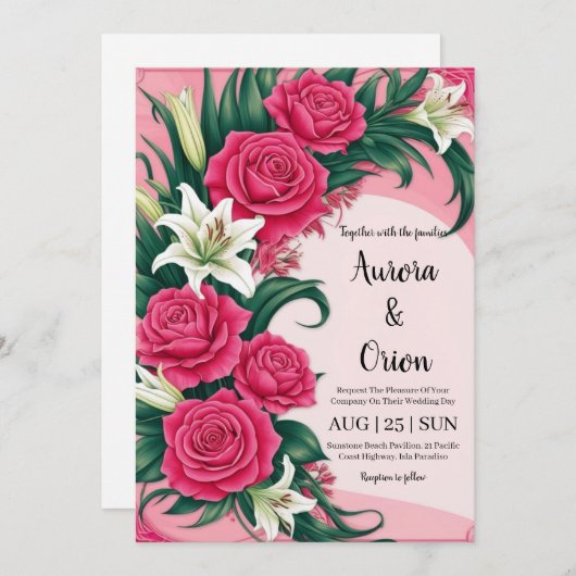 招待状 (正面/裏面)