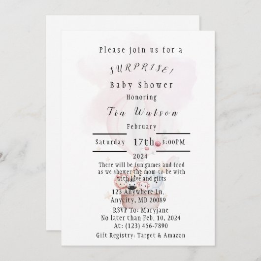 招待状 (正面/裏面)