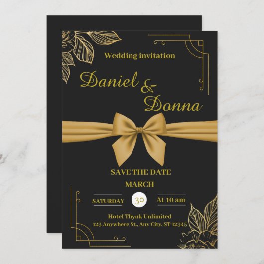 招待状 (正面/裏面)