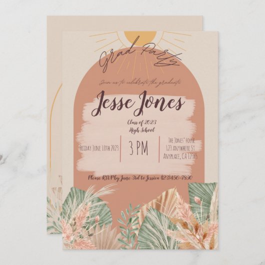 招待状 (正面/裏面)