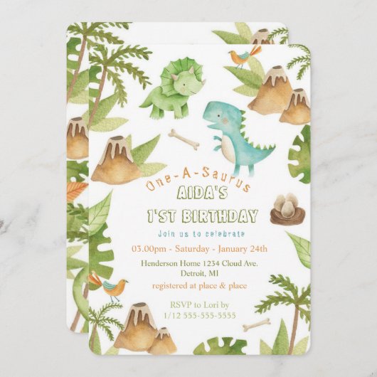 招待状 (正面/裏面)