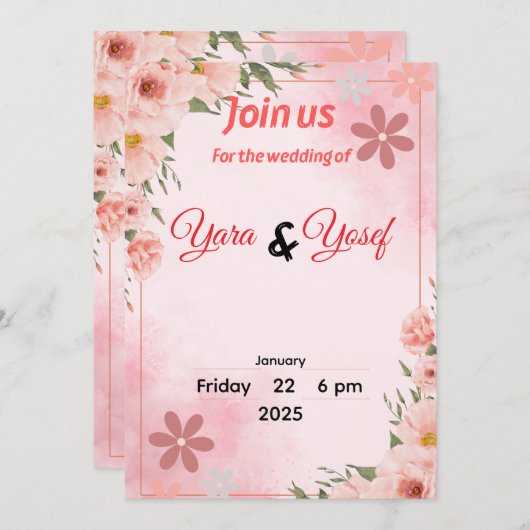 招待状 (正面/裏面)