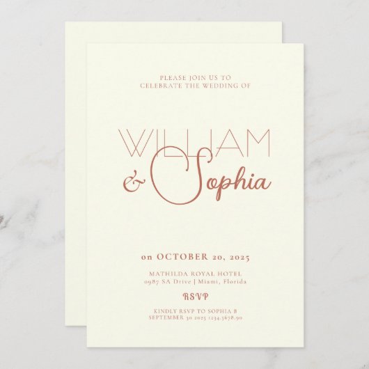 招待状 (正面/裏面)