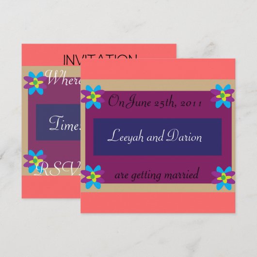 招待状 (正面/裏面)