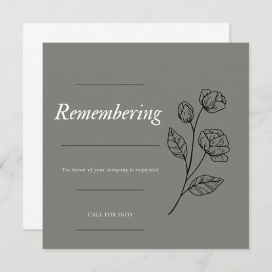 招待状 (正面/裏面)