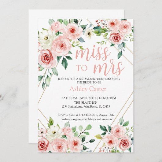 招待状 (正面/裏面)