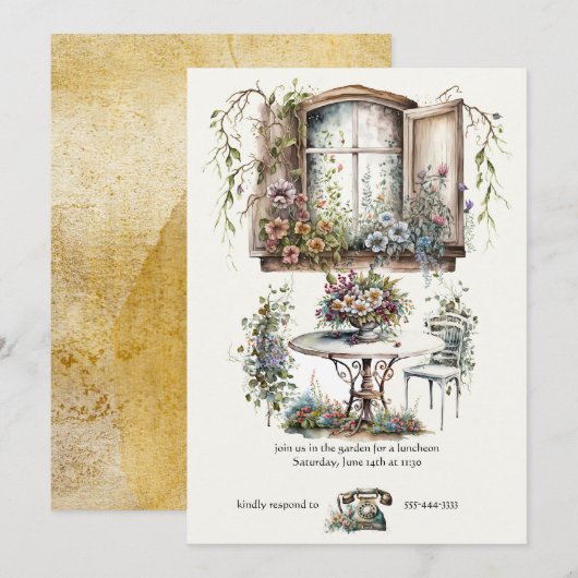 招待状 (正面/裏面)