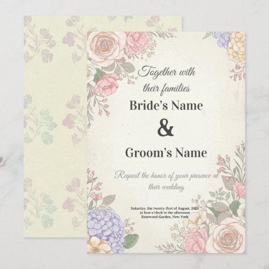 招待状 (正面/裏面)