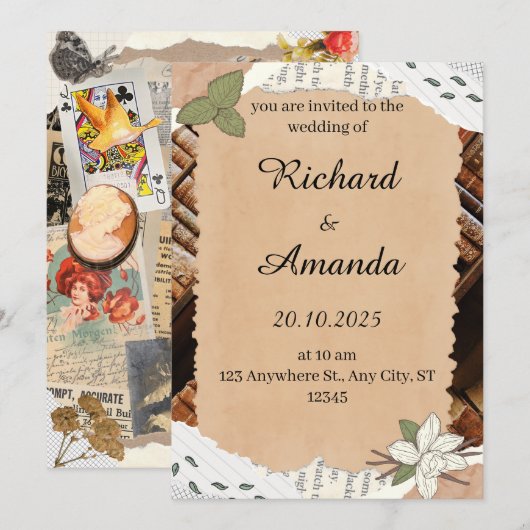 招待状 (正面/裏面)