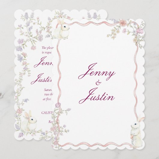 招待状 (正面/裏面)