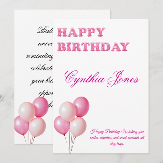 招待状 (正面/裏面)