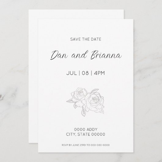 招待状 (正面/裏面)