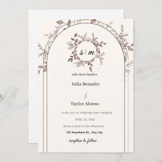 招待状 (正面/裏面)