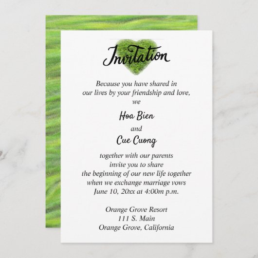 招待状 (正面/裏面)