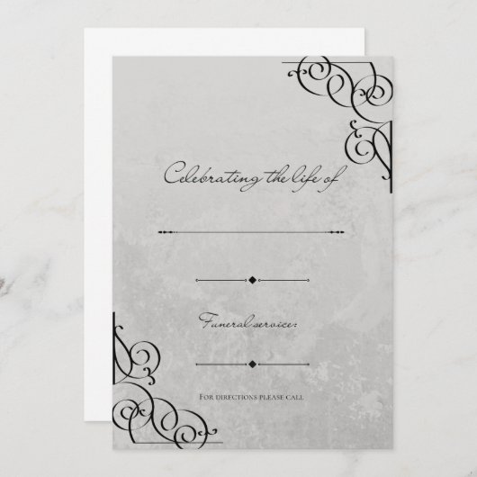 招待状 (正面/裏面)