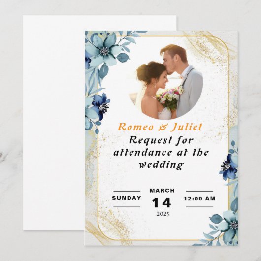 招待状 (正面/裏面)