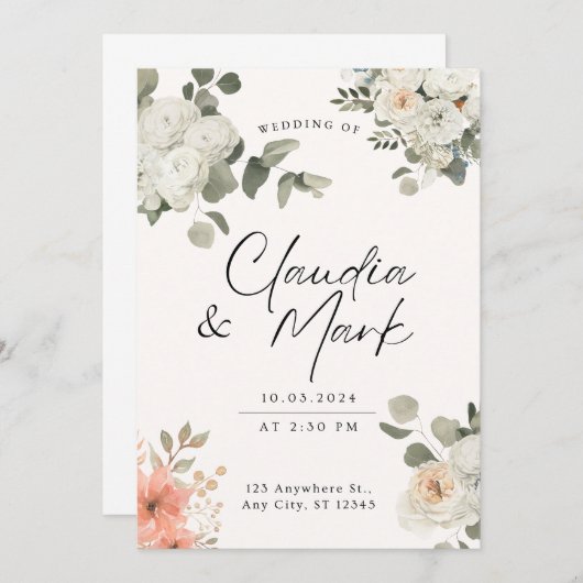 招待状 (正面/裏面)