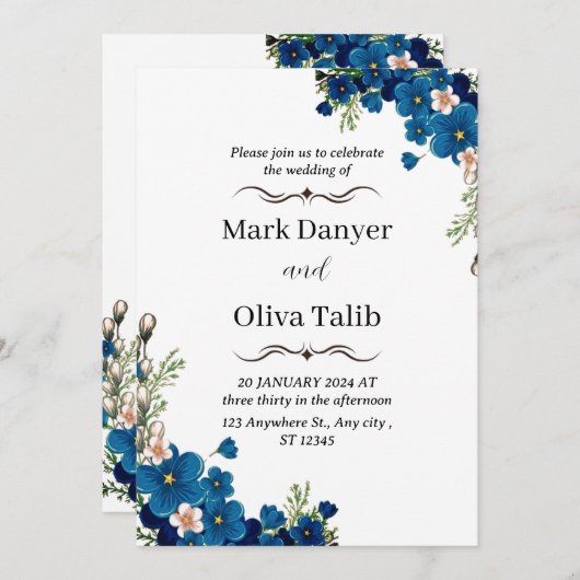 招待状 (正面/裏面)