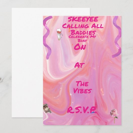 招待状 (正面/裏面)