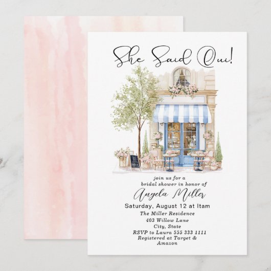 招待状 (正面/裏面)