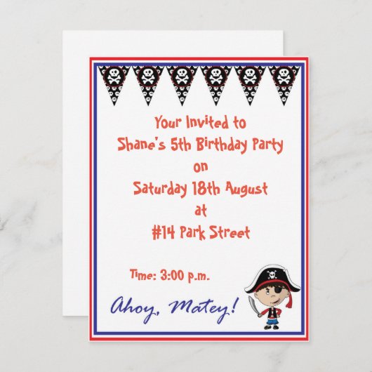 招待状 (正面/裏面)