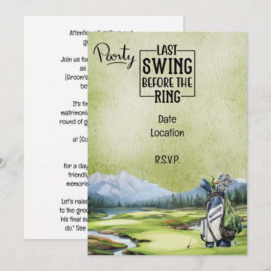 招待状 (正面/裏面)