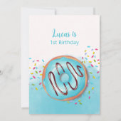 招待状1歳 招待状 (裏面)