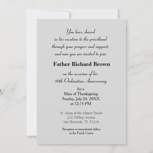 招待状10th調整の記念日、クロス缶 招待状 (裏面)