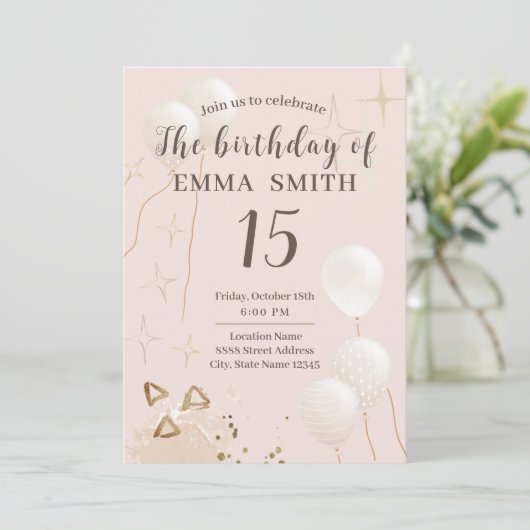 招待状15歳 招待状 (スタンド正面)