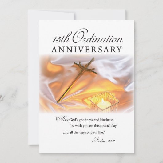 招待状15th調整の記念日、クロス缶 招待状 (正面)