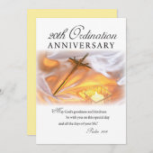 招待状20th調整の記念日、クロス缶 招待状 (正面/裏面)