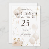 招待状25歳 招待状 (正面/裏面)