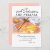 招待状25th調整の記念日、クロス缶 招待状 (正面/裏面)