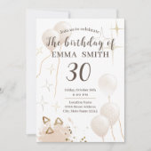 招待状30歳 招待状 (正面)
