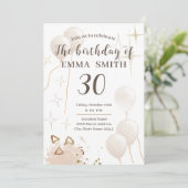 招待状30歳 招待状 (スタンド正面)