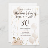 招待状30歳 招待状 (正面/裏面)