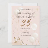 招待状35歳 招待状 (正面)