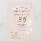招待状35歳 招待状 (正面/裏面)
