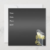 招待状35th誕生日エレガントジュエルシャンパン 招待状 (裏面)