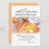 招待状35th調整の記念日、クロス、缶 招待状 (正面/裏面)