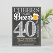 招待状40年のへの応援そしてビール誕生日の 招待状 (スタンド正面)